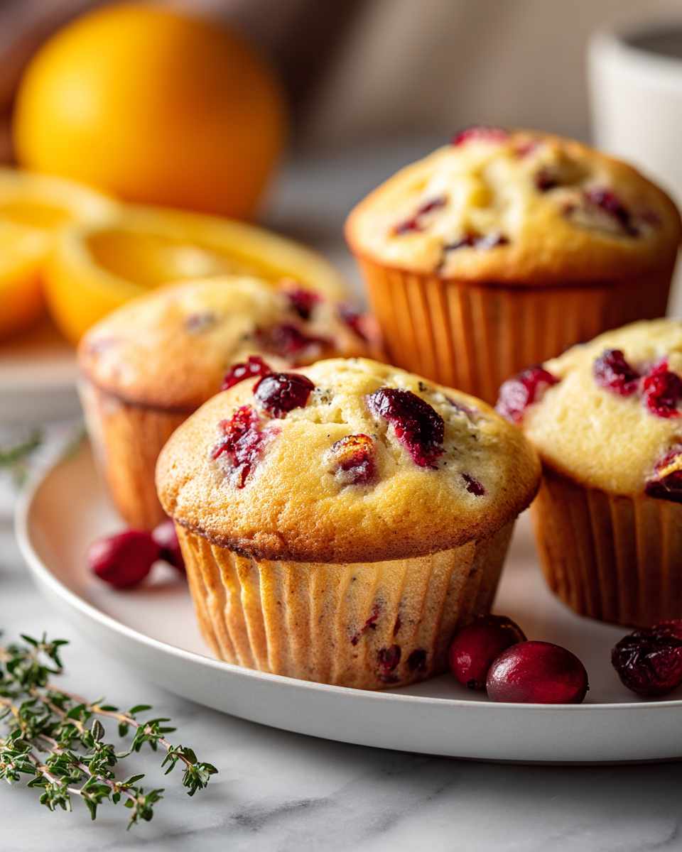 Buttery Cranberry Buttermilk Muffins