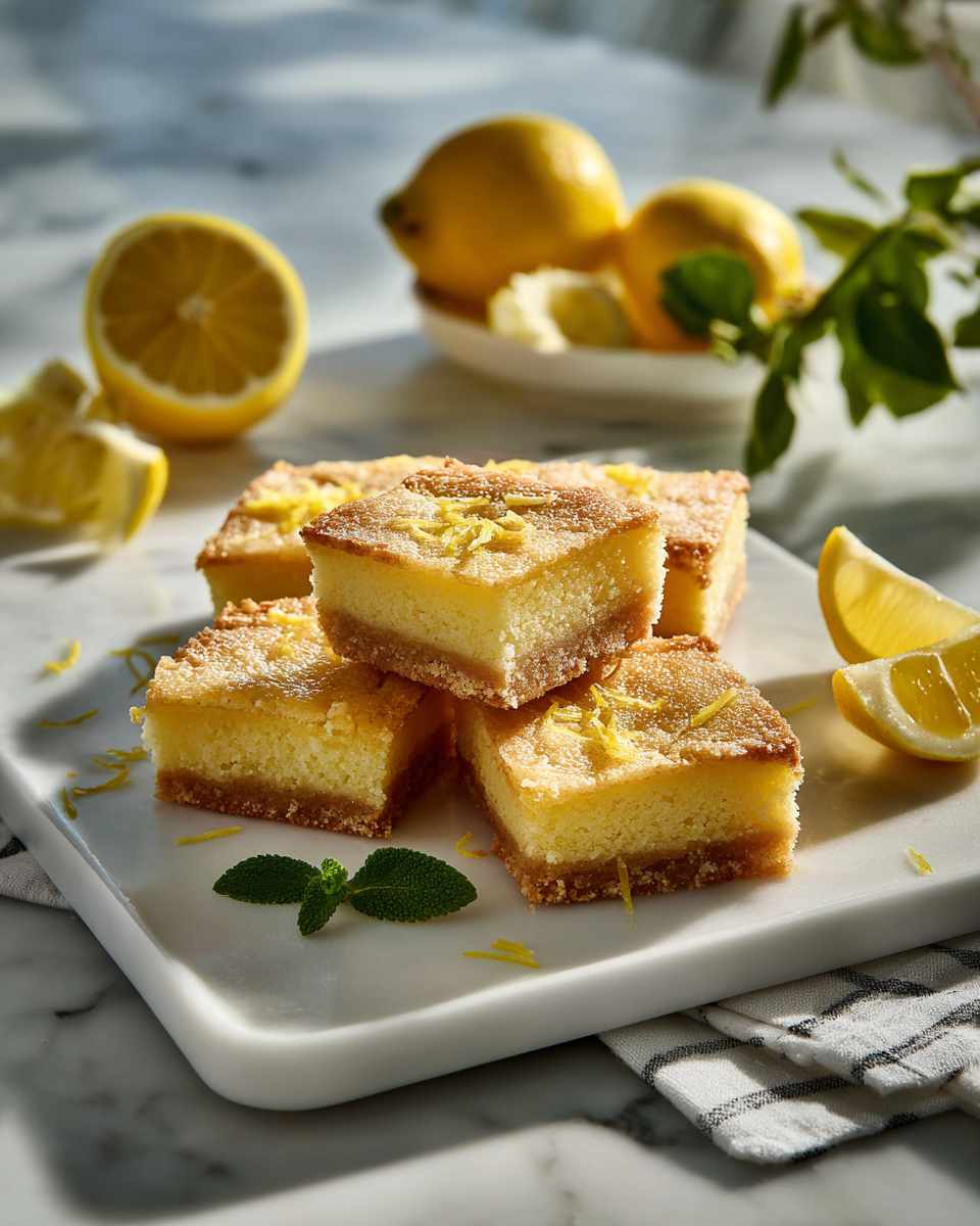 Buttery Lemon Bars with Crisp Shortbread Crust