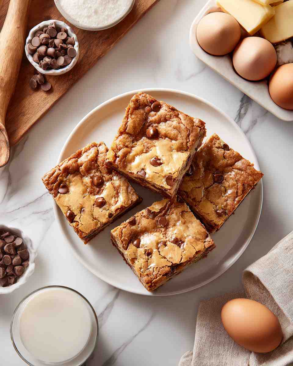 Buttery Toffee Chocolate Chip Blondies