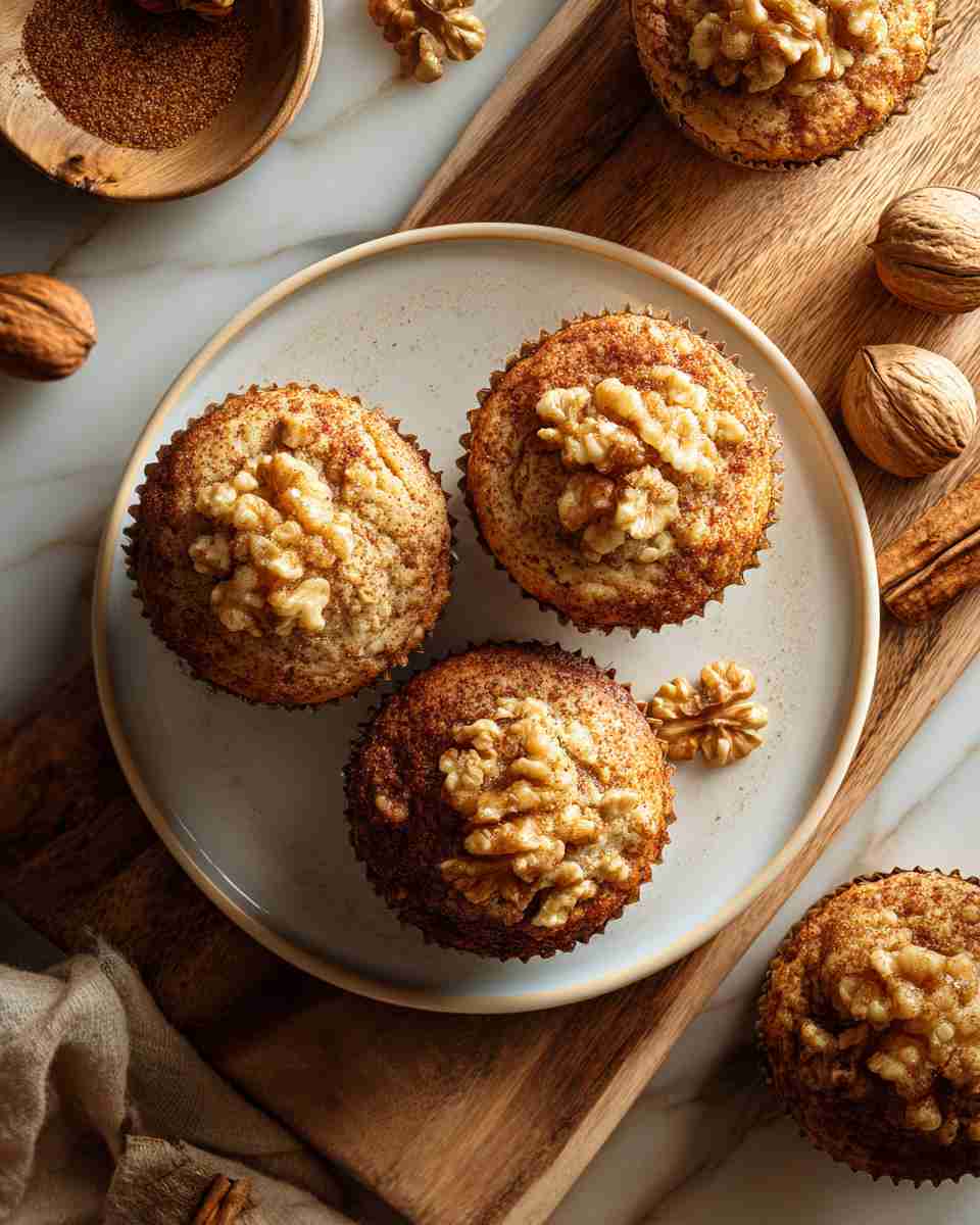 Buttery Walnut Spice Cupcake Cookies
