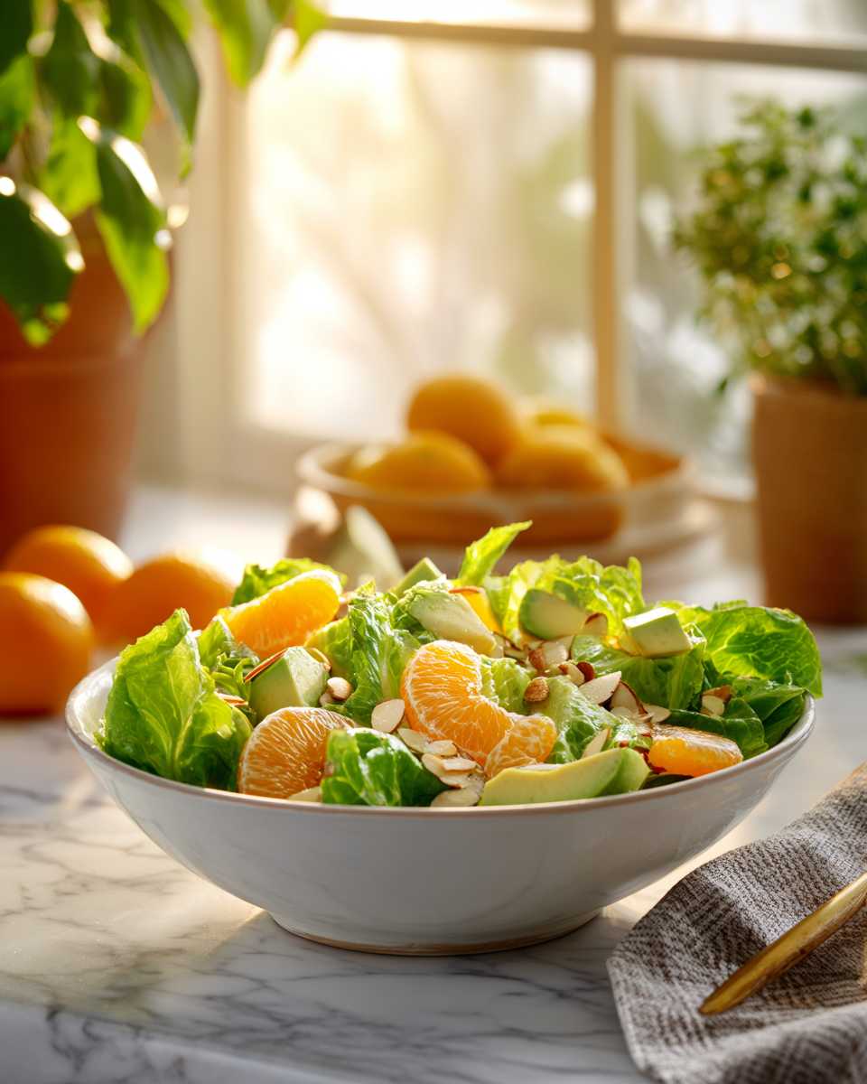 Caramelized Almond and Orange Salad