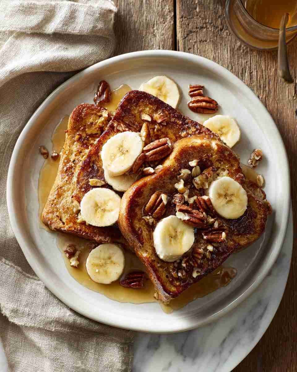 Caramelized Banana Baked French Toast
