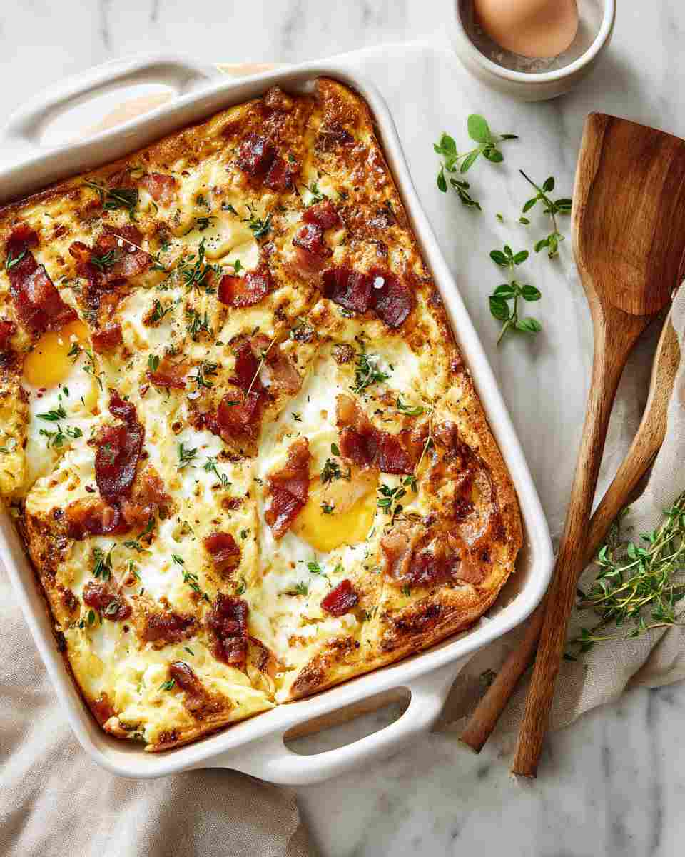 Cheesy Bacon Breakfast Bake