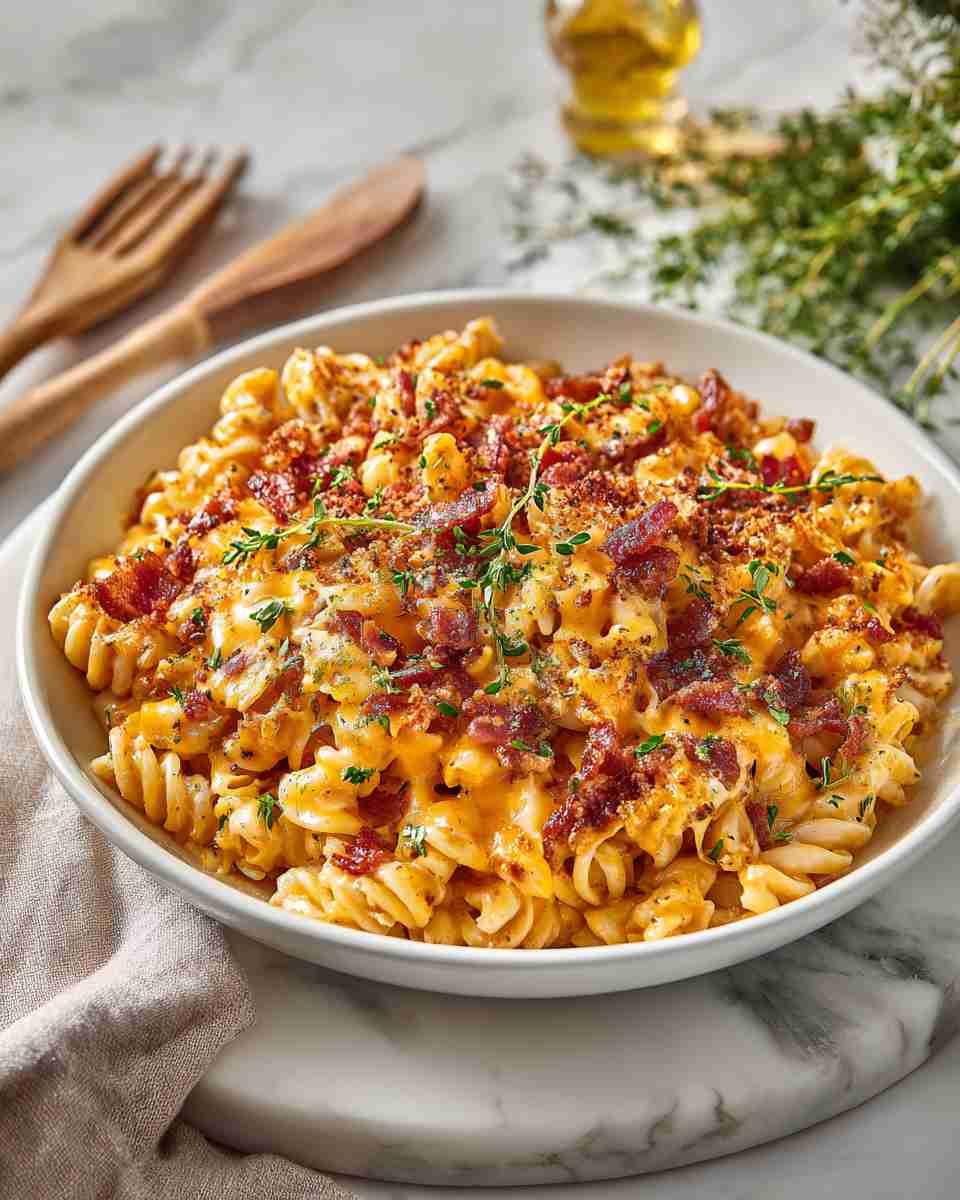Cheesy Bacon Cheeseburger Pasta Skillet
