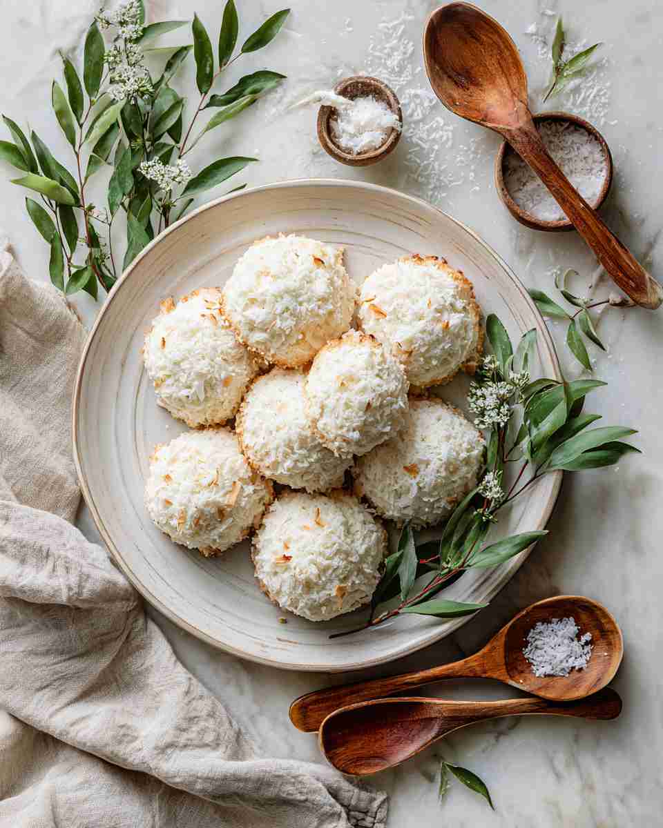 Coconut Angel Food Cookies