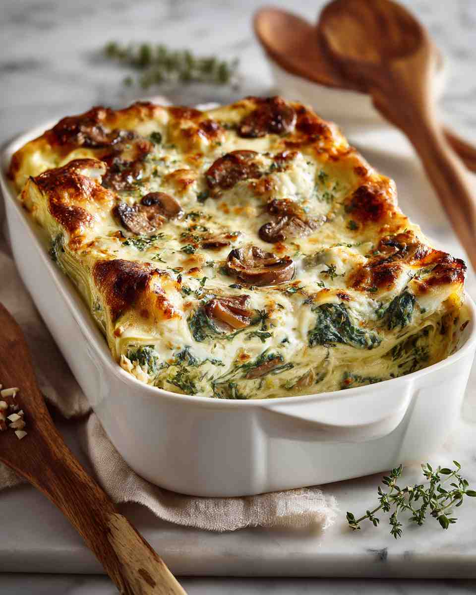 Creamy Artichoke and Spinach Lasagna
