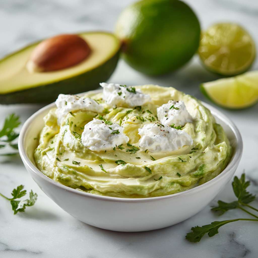 Creamy Avocado and Cheese Dip