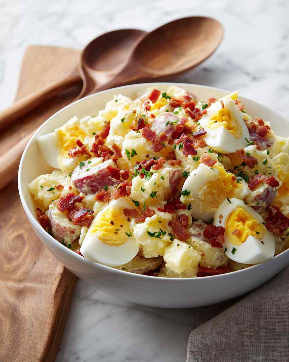 Creamy Bacon and Egg Potato Salad