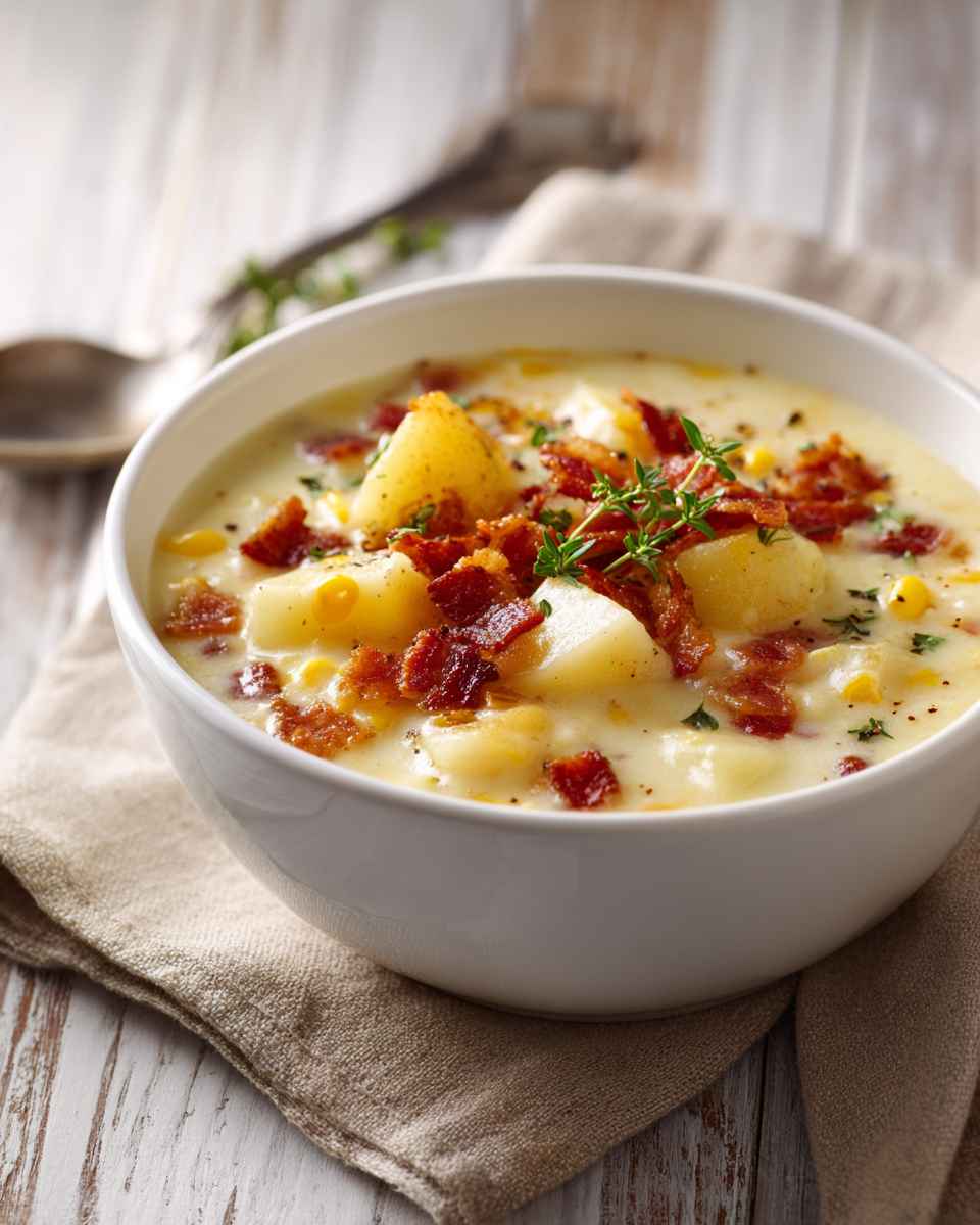 Creamy Bacon and Potato Corn Chowder