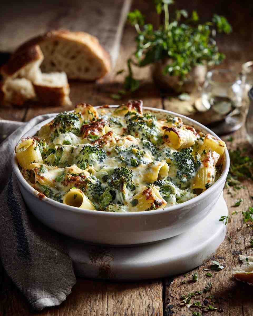 Creamy Baked Broccoli Rigatoni