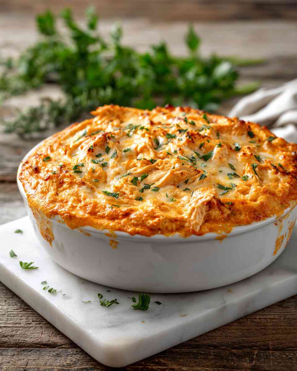 Creamy Baked Buffalo Chicken Dip