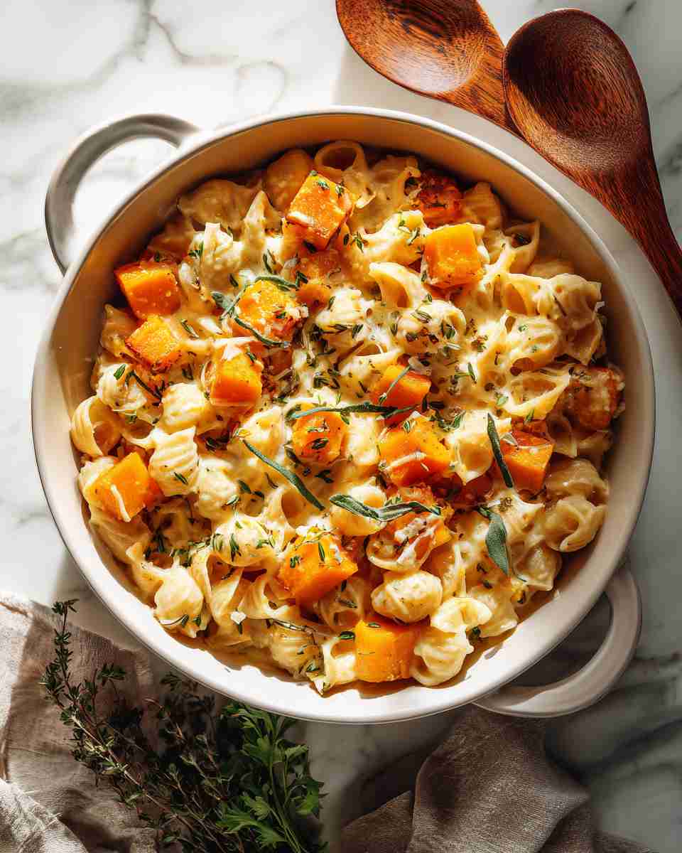 Creamy Baked Butternut Squash Mac and Cheese