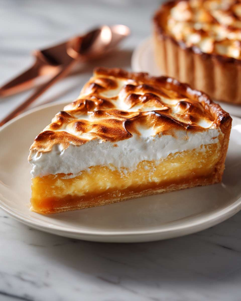 Creamy Baked Butterscotch Custard Pie