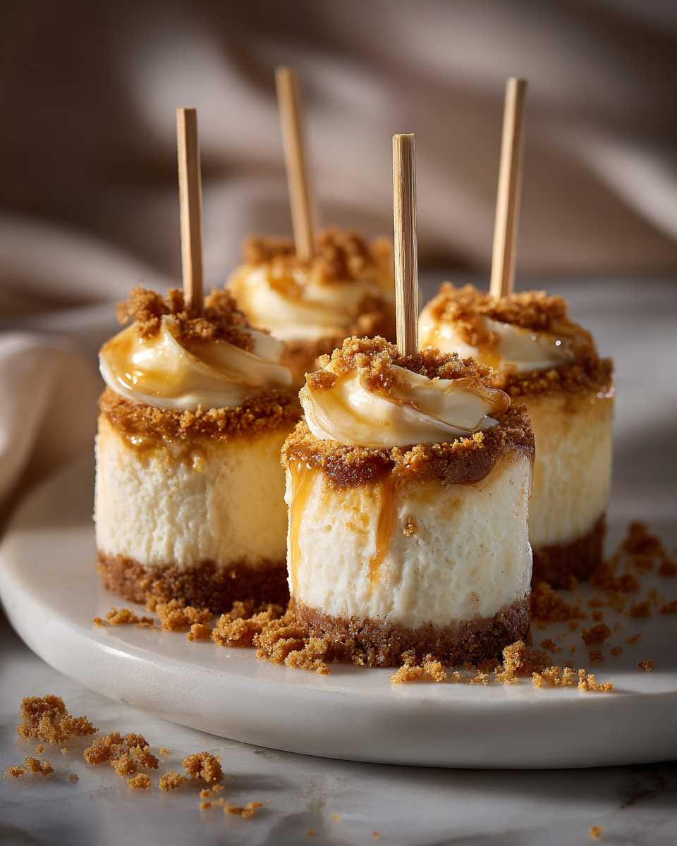 Creamy Baked Cheesecake Pops
