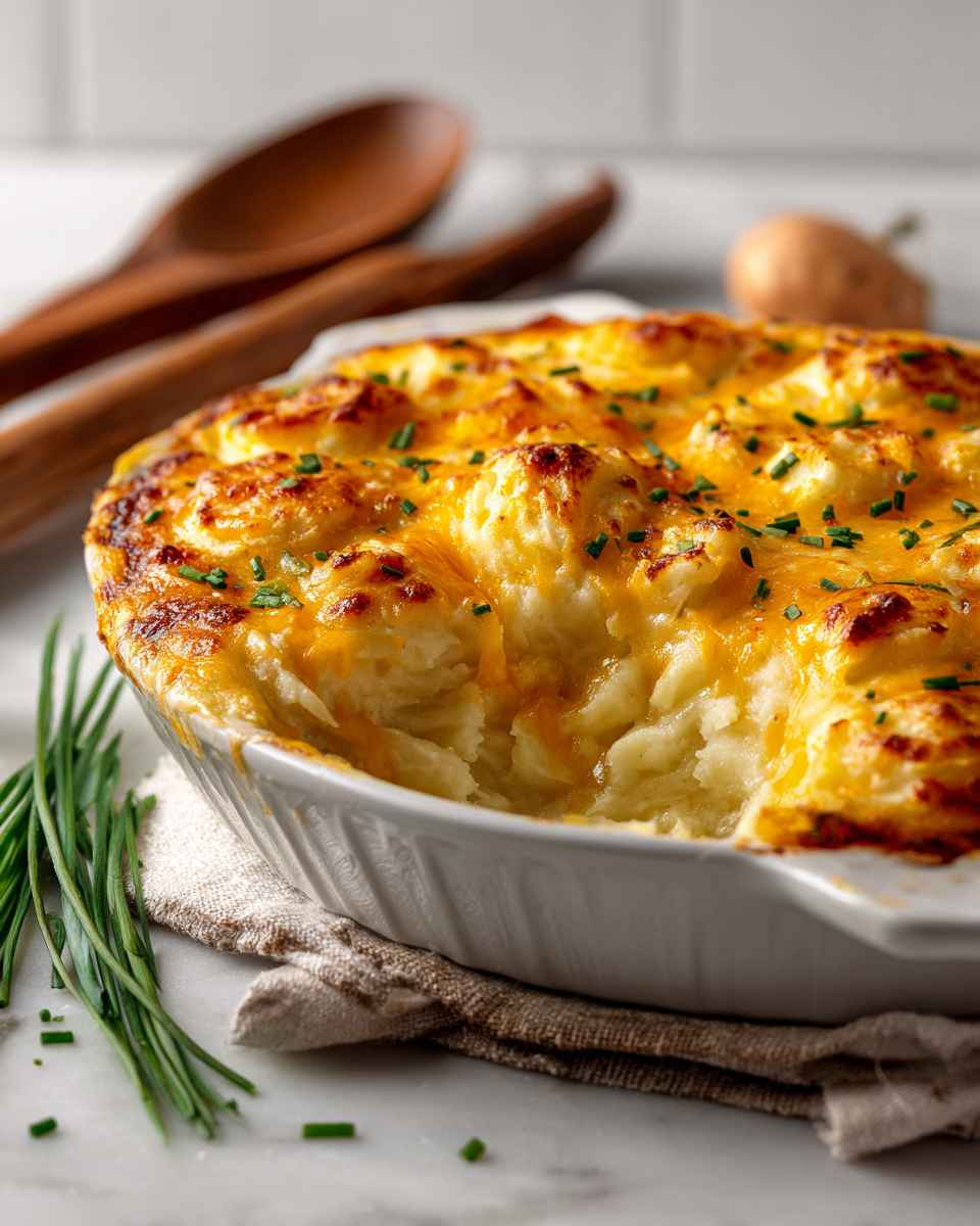 Creamy Baked Cheesy Potato Casserole