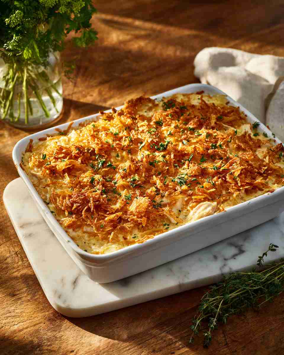 Creamy Baked Chicken and Hash Brown Casserole