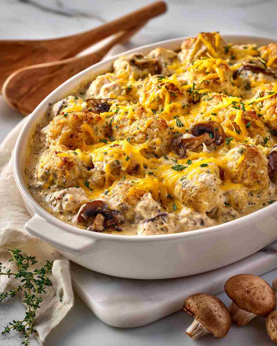 Creamy Baked Chicken and Stuffing Casserole