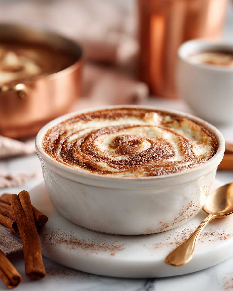 Creamy Baked Cinnamon Custard