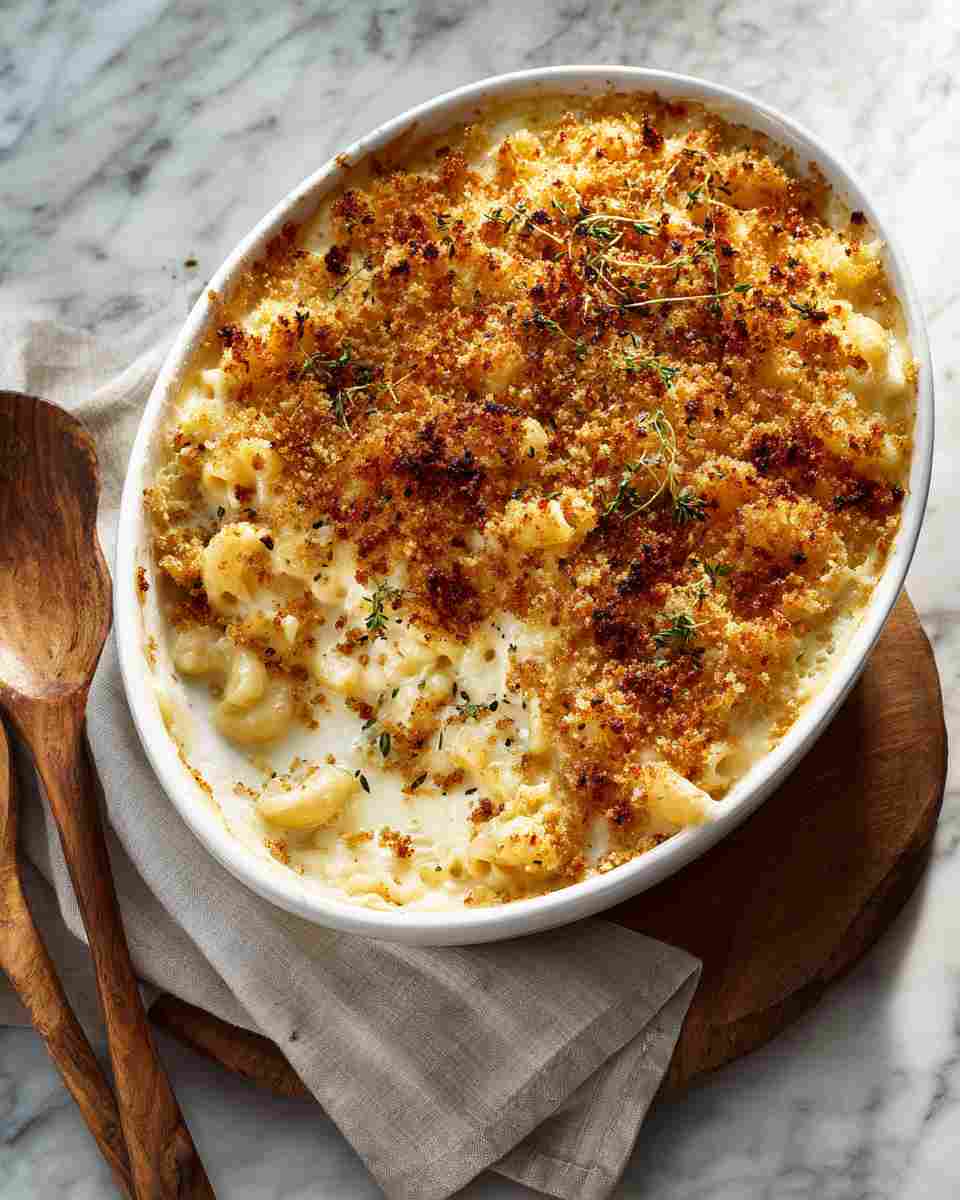 Creamy Baked Pepper Jack Mac and Cheese