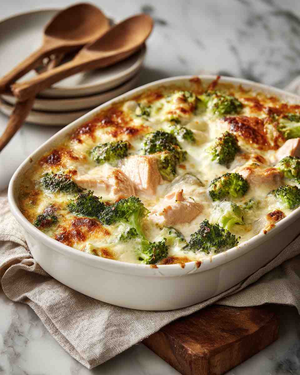 Creamy Baked Tuna and Broccoli Casserole