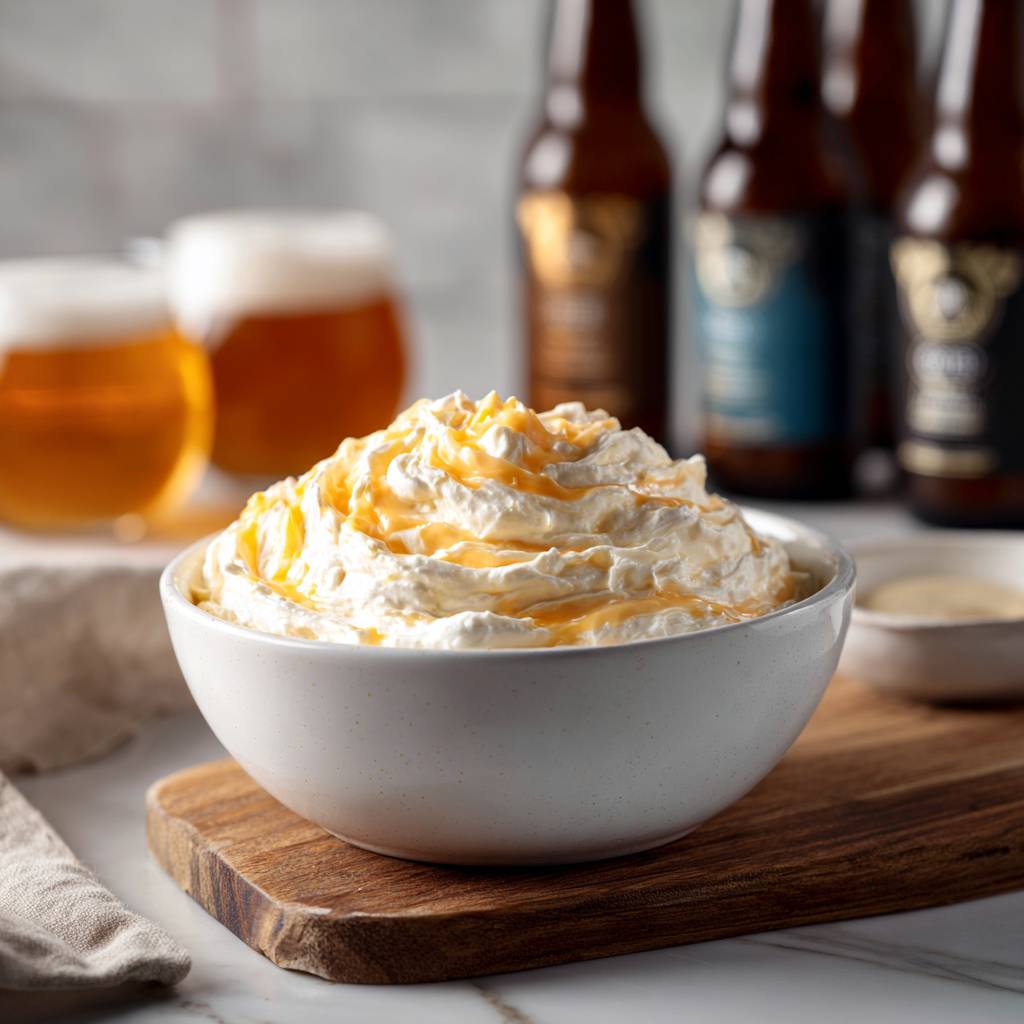 Creamy Beer and Cheddar Dip