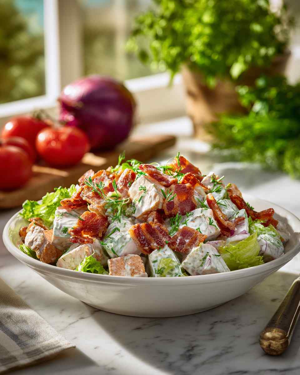 Creamy BLT Turkey Salad