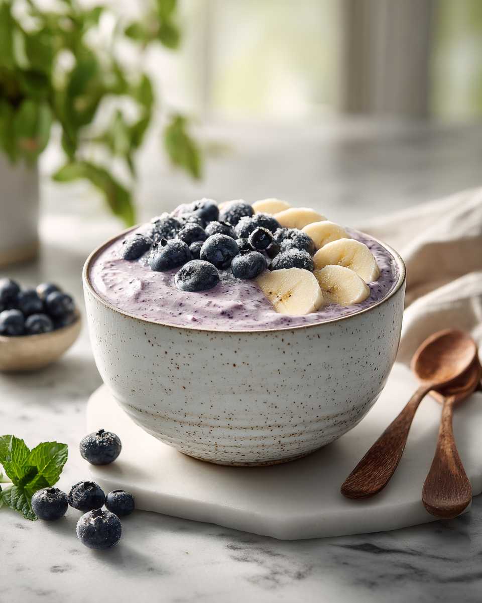 Creamy Blueberry Pancake Smoothie