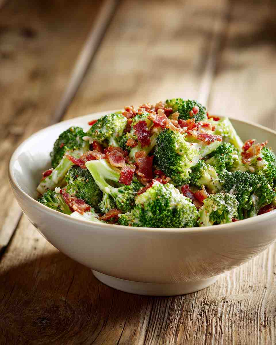 Creamy Broccoli and Bacon Salad