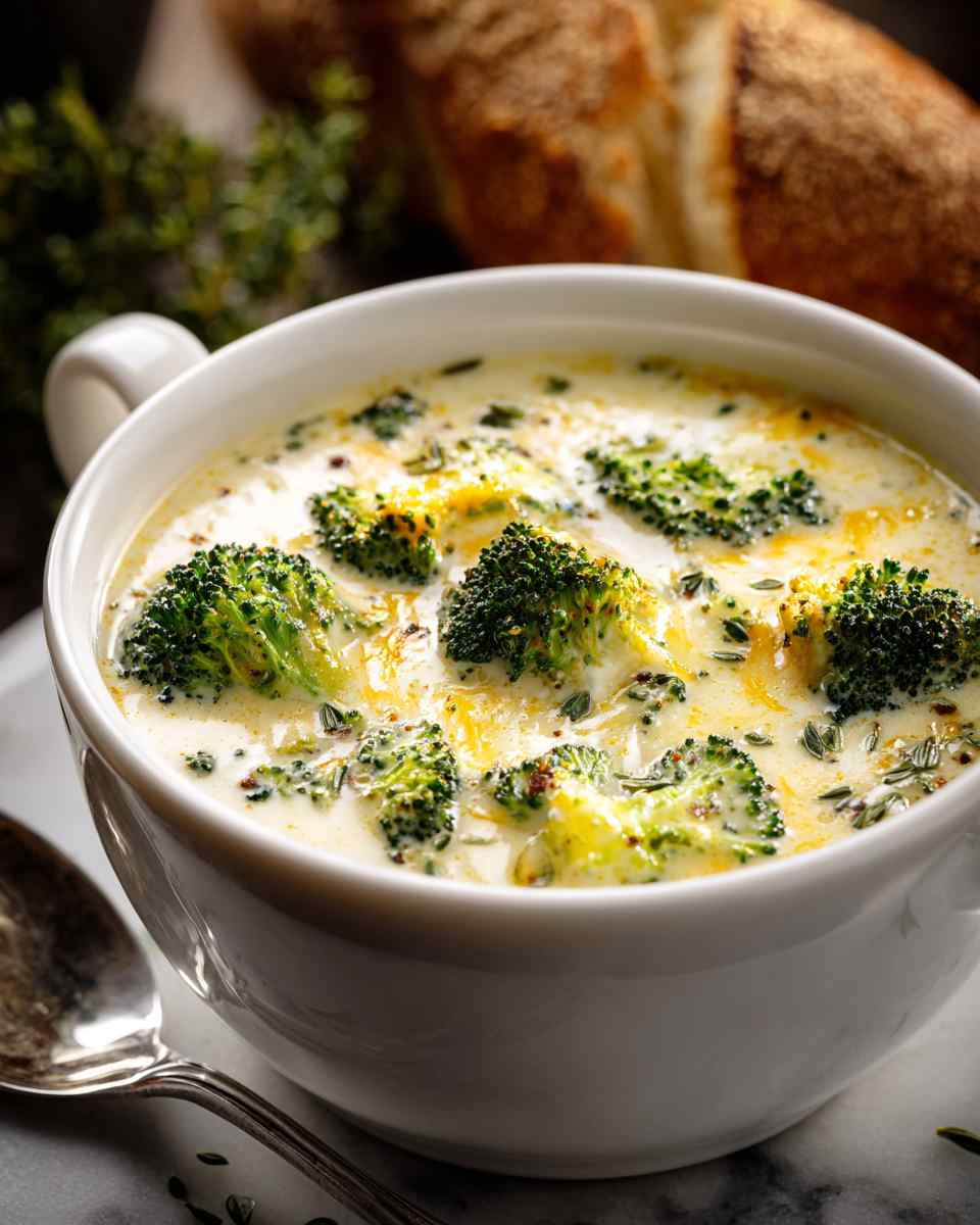Creamy Broccoli and Cheese Soup