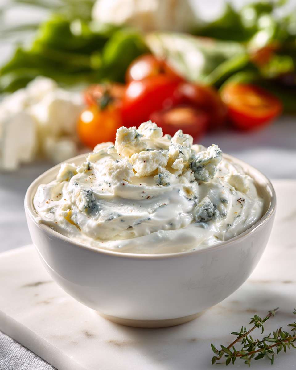Creamy Buttermilk and Blue Cheese Salad Dressing
