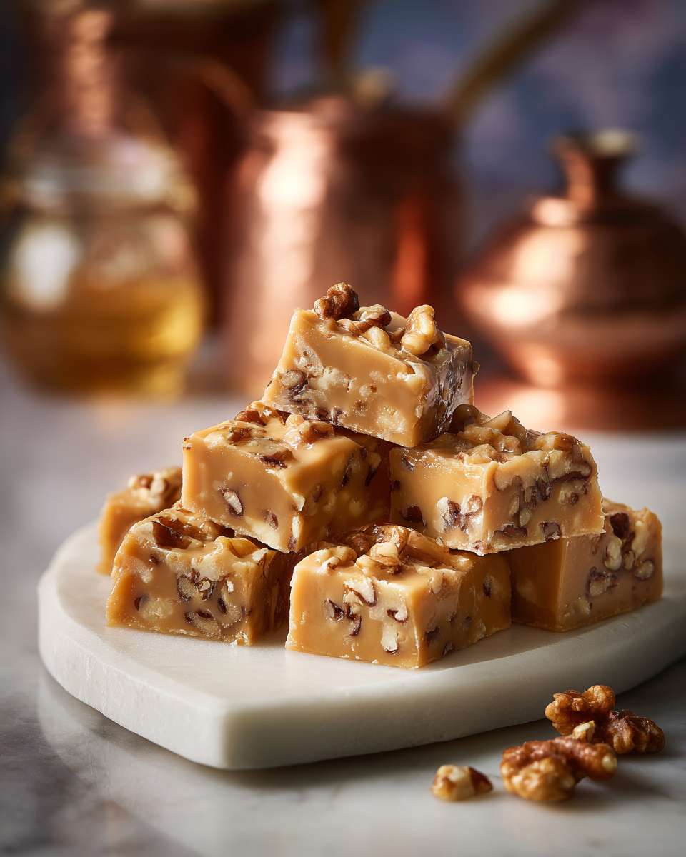 Creamy Butterscotch Walnut Fudge