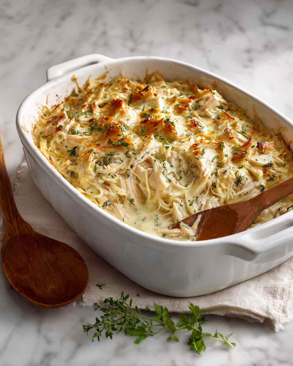 Creamy Canned Chicken Casserole