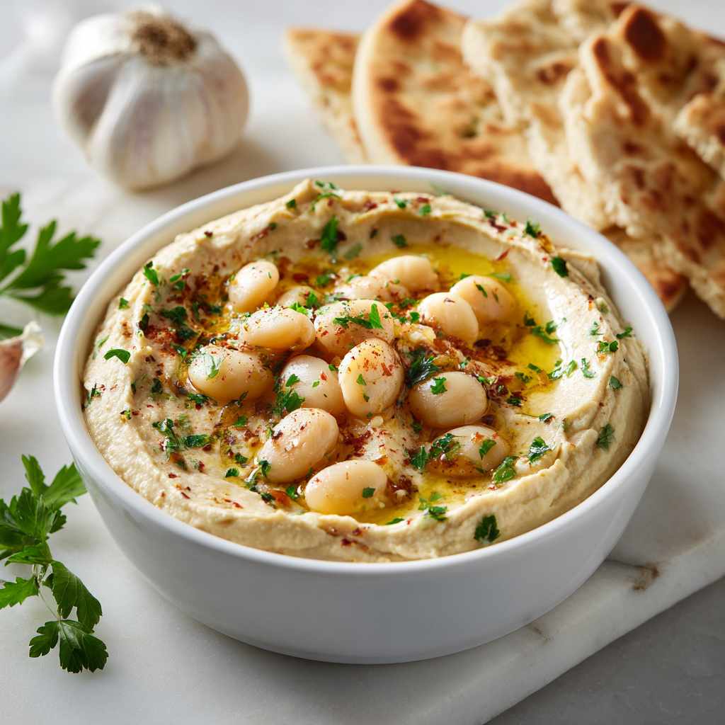 Creamy Cannellini Bean Hummus with Tahini