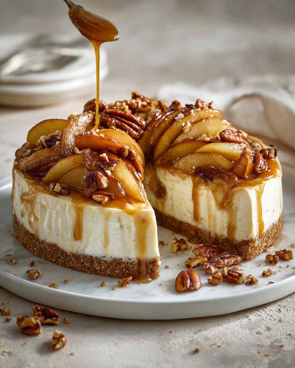 Creamy Caramel Apple Cheesecake