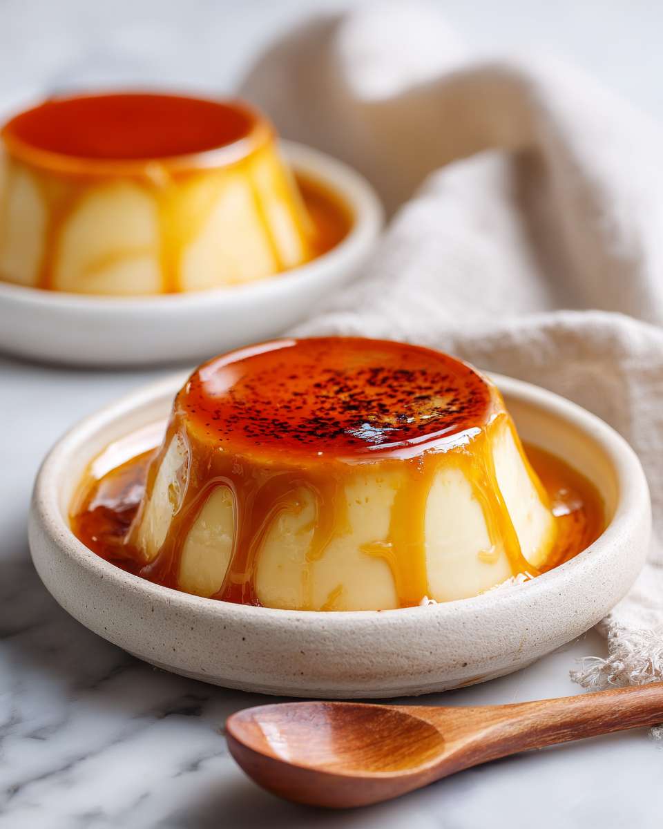 Creamy Caramel Custard Pudding