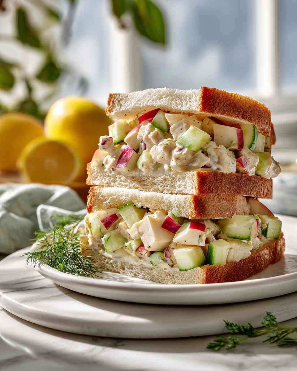 Creamy Cashew Chicken Salad Sandwiches