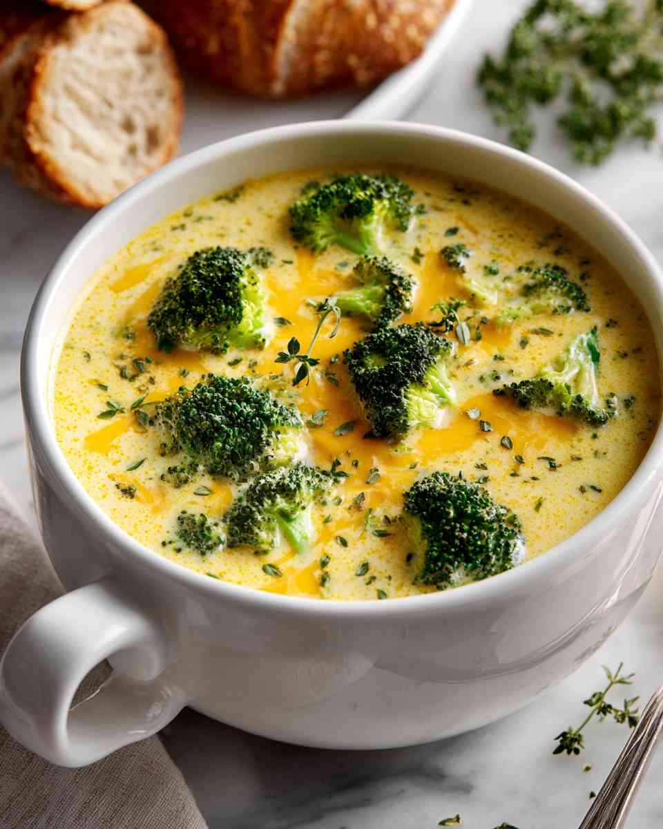 Creamy Cheddar Broccoli Soup