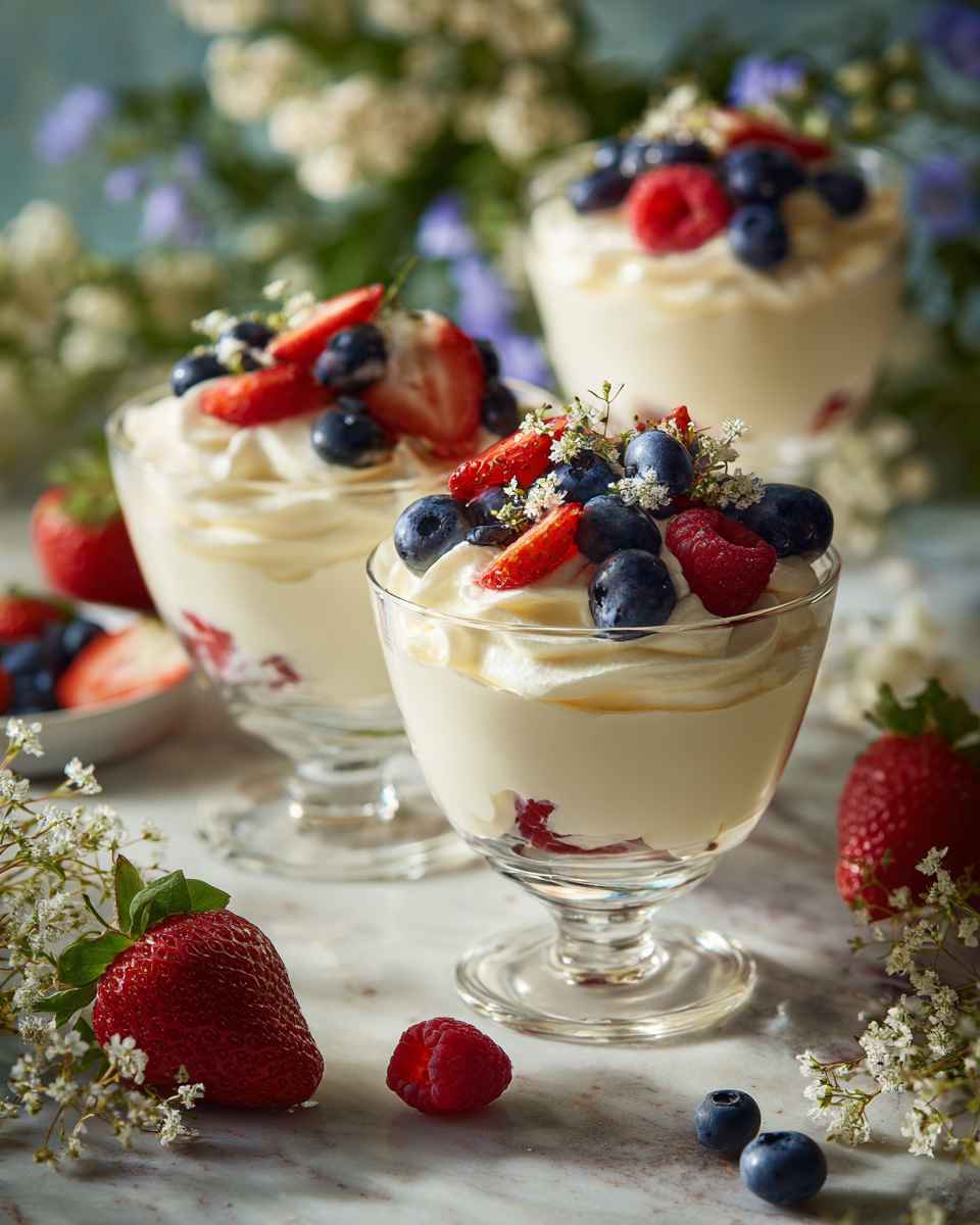 Creamy Cheesecake Berry Parfaits