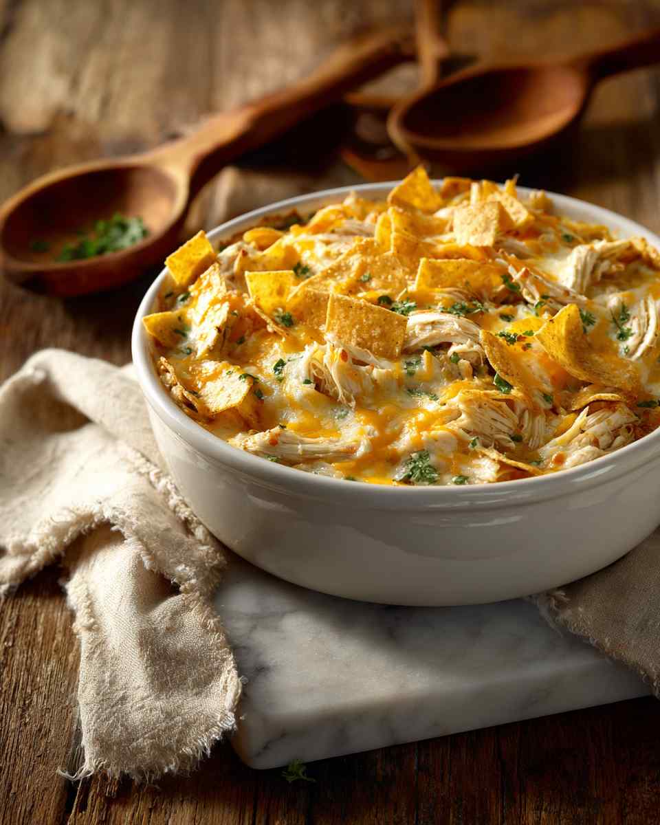 Creamy Chicken and Tortilla Bake