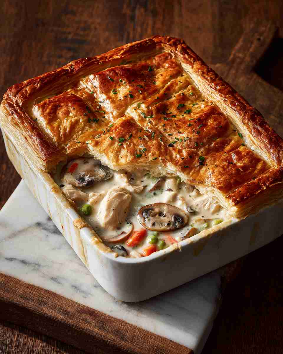 Creamy Chicken and Vegetable Pot Pie Casserole