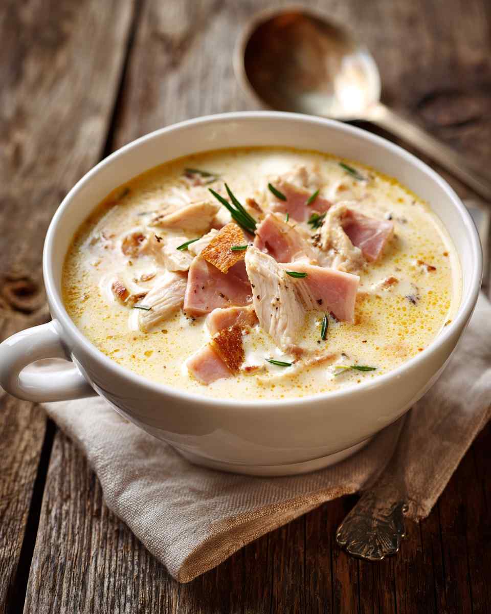 Creamy Chicken Cordon Bleu Soup