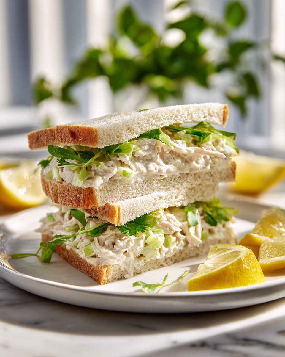 Creamy Chicken Salad Sandwiches