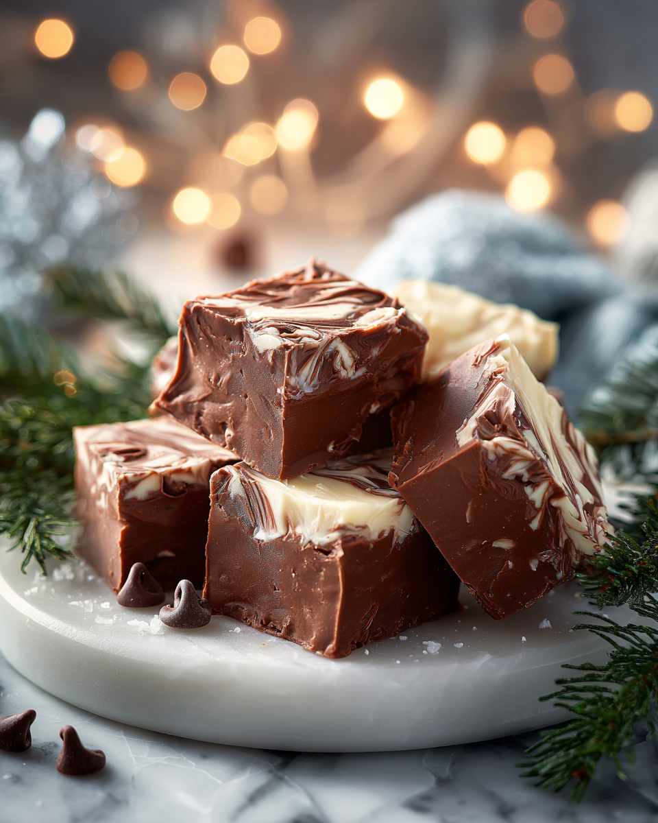Creamy Chocolate Peppermint Fudge