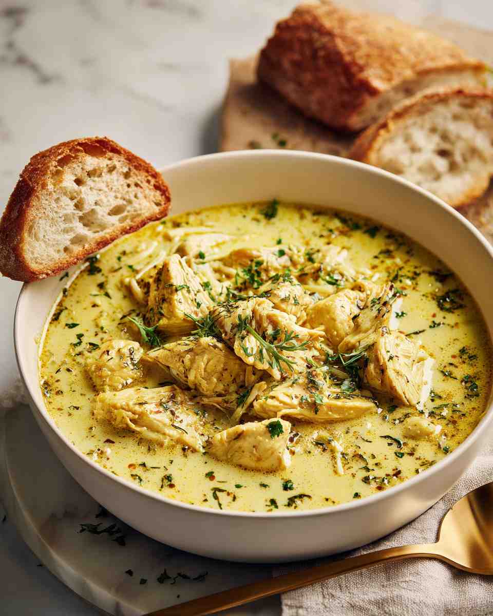Creamy Curried Chicken and Brown Rice Soup