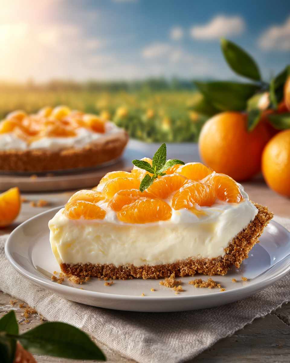 Creamy Frozen Orange Pie