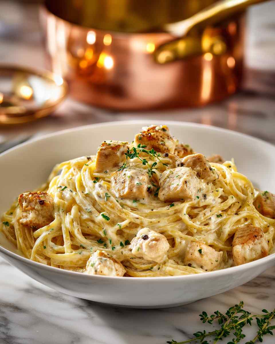 Creamy Garlic Chicken Pasta