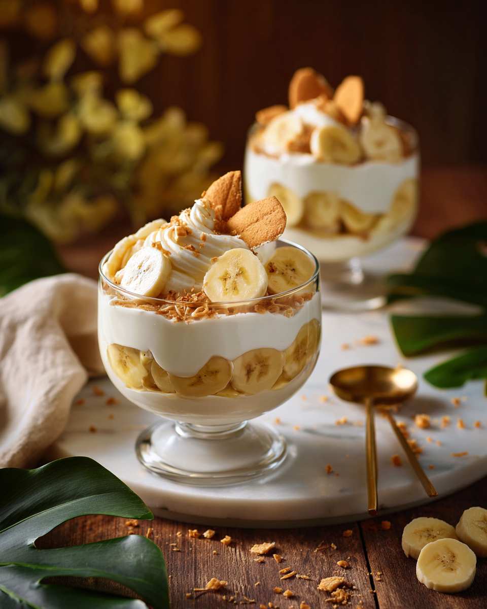 Creamy Layered Banana Pudding Parfaits