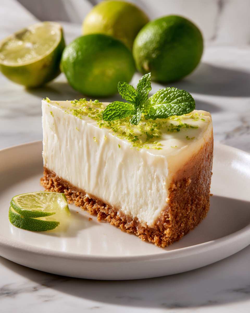 Creamy Lime Cheesecake with Graham Cracker Crust