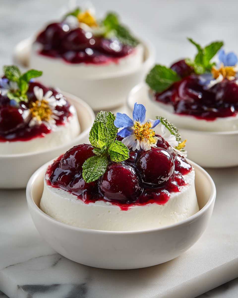 Creamy Ricotta and Cherry Parfaits