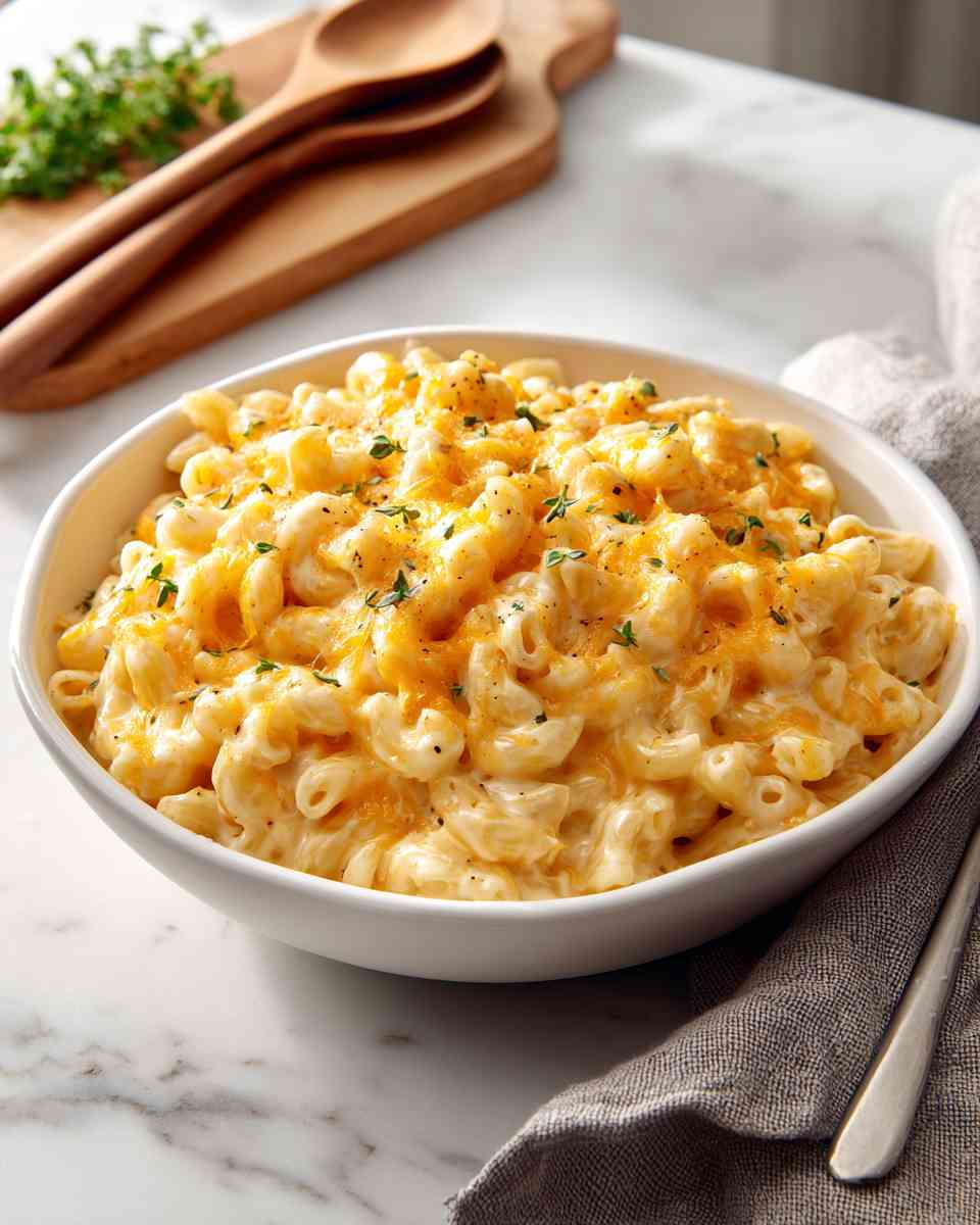 Creamy Stovetop Macaroni and Cheddar